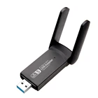USB Wi-Fi адаптер 1300 м, Bluetooth-совместимый адаптер, Стандартный беспроводной USB Wi-Fi приемник, сетевая карта передатчика для ПК