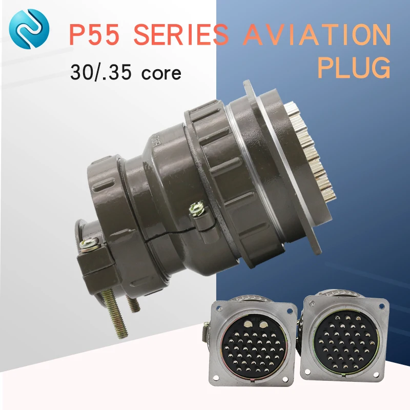 Авиационная розетка круглый разъем серии P55 30core35core диаметр 55 мм