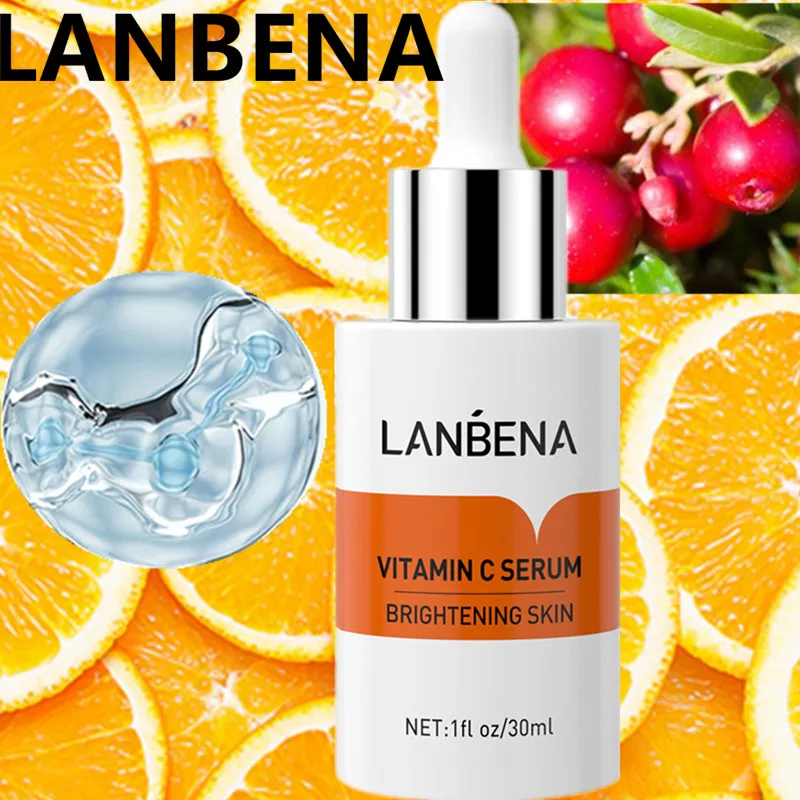 

LANBENA Vitamin C Serum Rejuvenating Whitening Anti Winkles Remove Dark Spot Anti-Aging Face Rejuvenating 30ML Skin Care