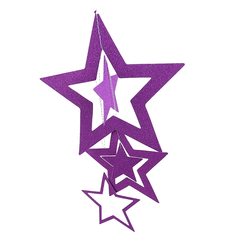 Бумажная гирлянда в форме звезды баннеры подвесные бумажные для украшения дома