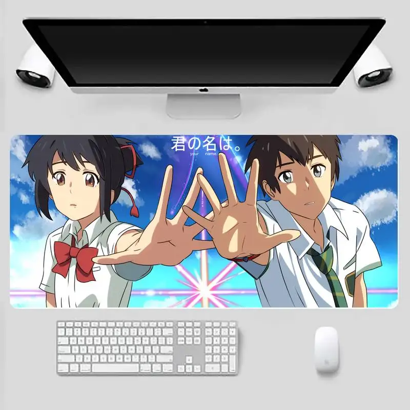

your name anime Unique Desktop Pad Game Mousepad Desk Table Protect Game Office Work Mouse Mat pad X XL Non-slip Laptop Cushion