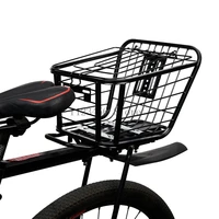 bicycle basket bicycle basket bag foldable metal wire basket front bag rear hanging basket mountain bike folding bike black