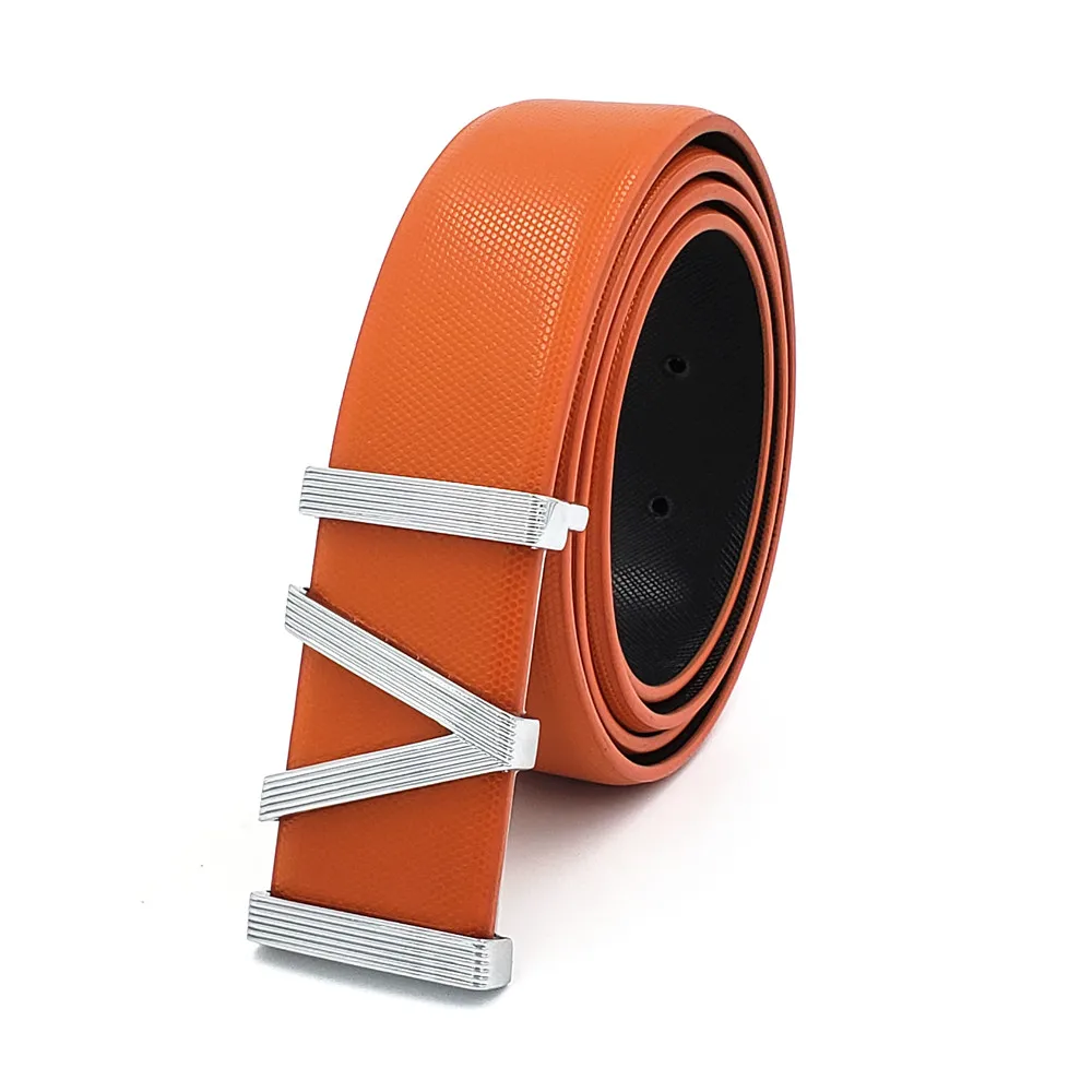 Ремень из натуральной воловьей кожи для мужчин и женщин Модный дизайнерский пояс