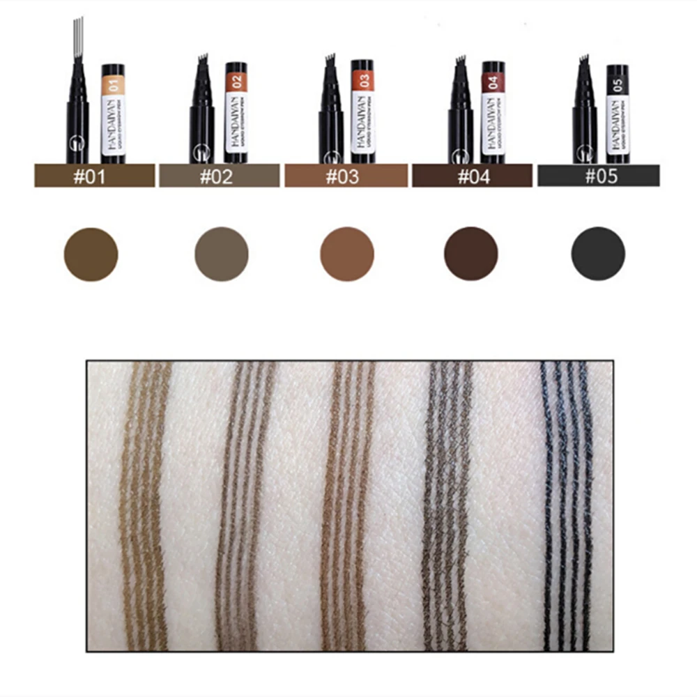 

1 Pcs Natural Makeup Eyebrow Pencil Pomade Gel Enhancer Professional Brow Tint Tattoo Paint Cream Waterproof Eyebrow Brush Pen