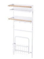 23 tiers refrigerator side magnetic rack spice shelf kitchen organizer multifunction storage holder w sliding storage basket