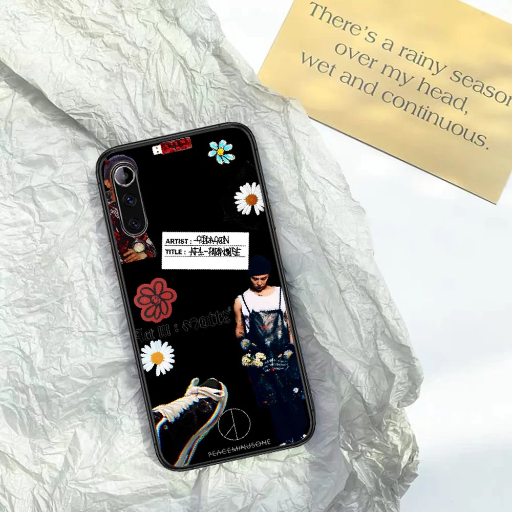 

G Dragon Peaceminusone Flower Phone Case For XIAOMI MI Note 8 9 T 10 Pro Lite SE A2 A3 POCO X M MAX 2 3 black Hoesjes Trend Etui