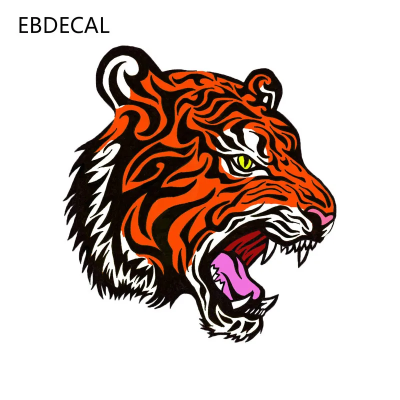 Наклейка Свирепый тигр наклейка силуэт для Авто/бампер/окно/наклейка на стену