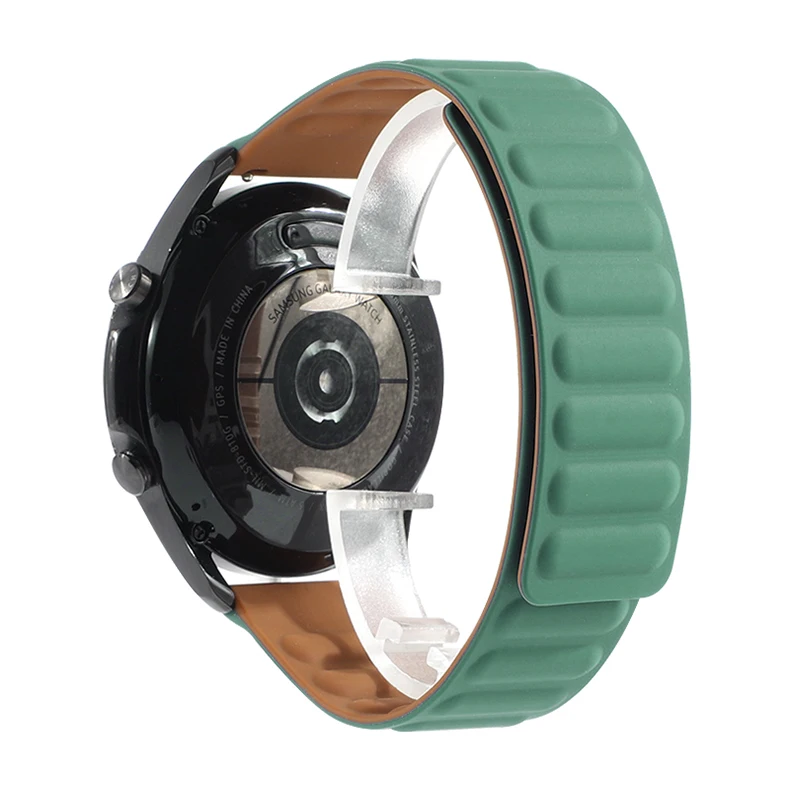 20mm 22mm Magnetic Strap for Samsung Galaxy 46mm 42mm watch3 45mmGear S3 active 2 Watch Silicone Band For Huawei Amazfit GTR