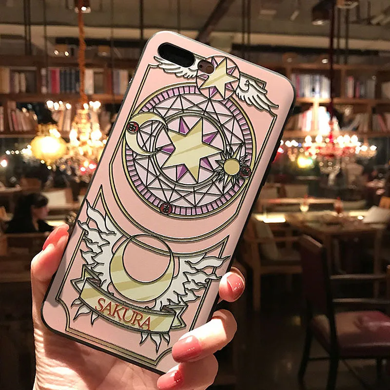 Card Captor Sakura Phone Case for iPhone 11 12 13 14 ProMax XS MAX XR Coque Soft TPU Back Cover for iPhone X 8 7 Plus Capa