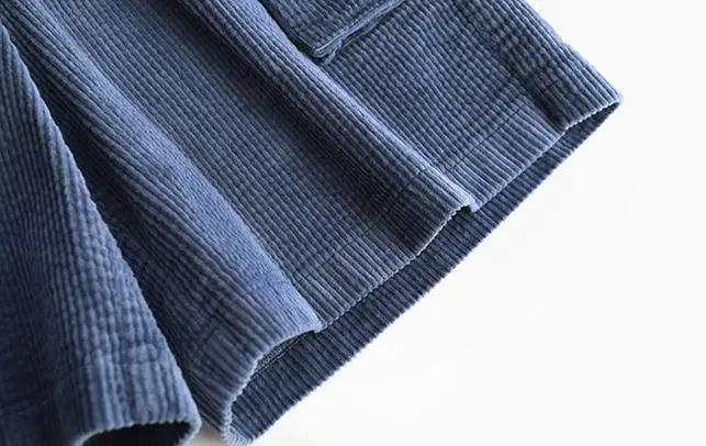 Женские вельветовые шорты с высокой талией и карманами повседневные широкие