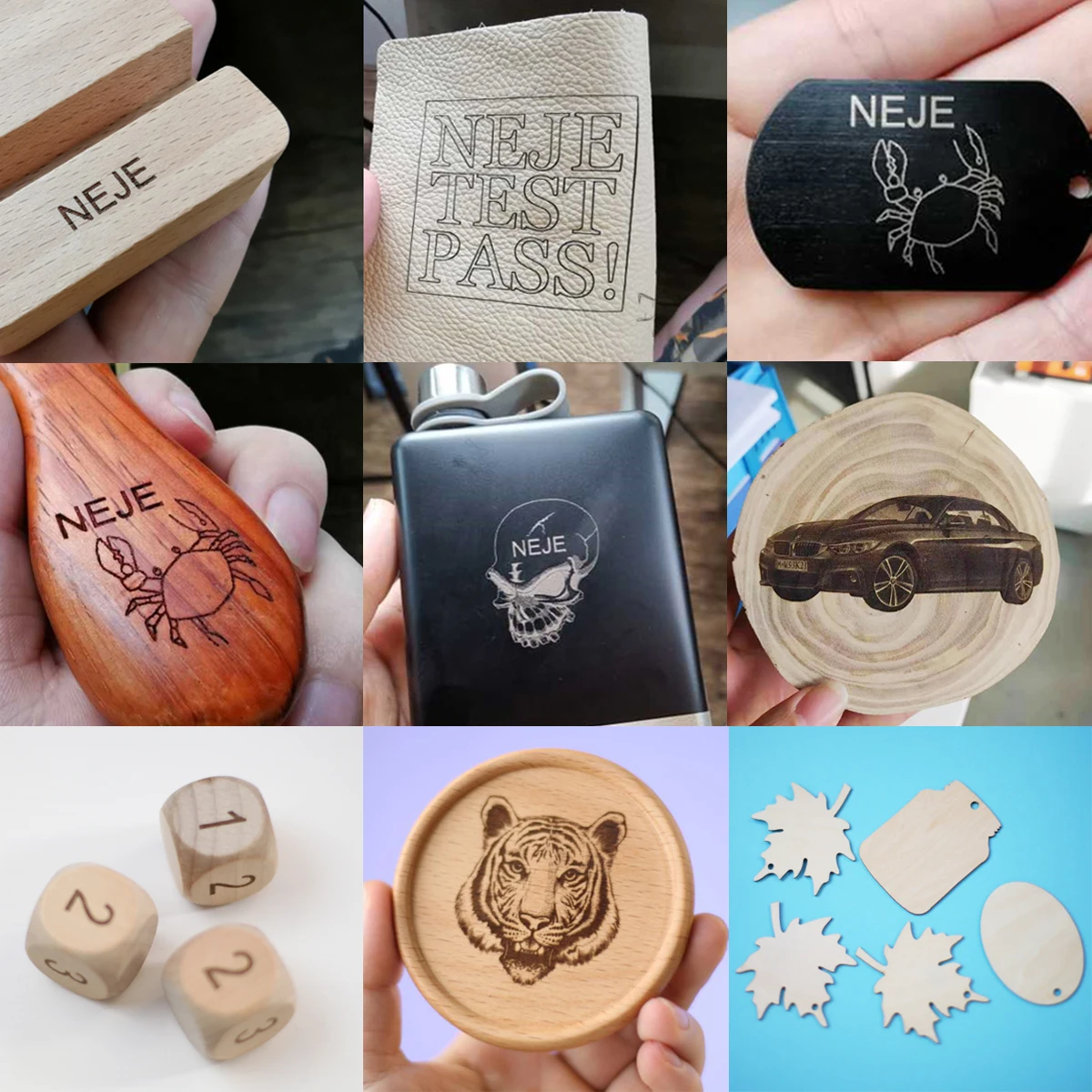 

NEJE Master 2 Mini 10W Laser Engraver Cutter Engraving MachineSupport Wireless Bluetooth APP 360 Engraving