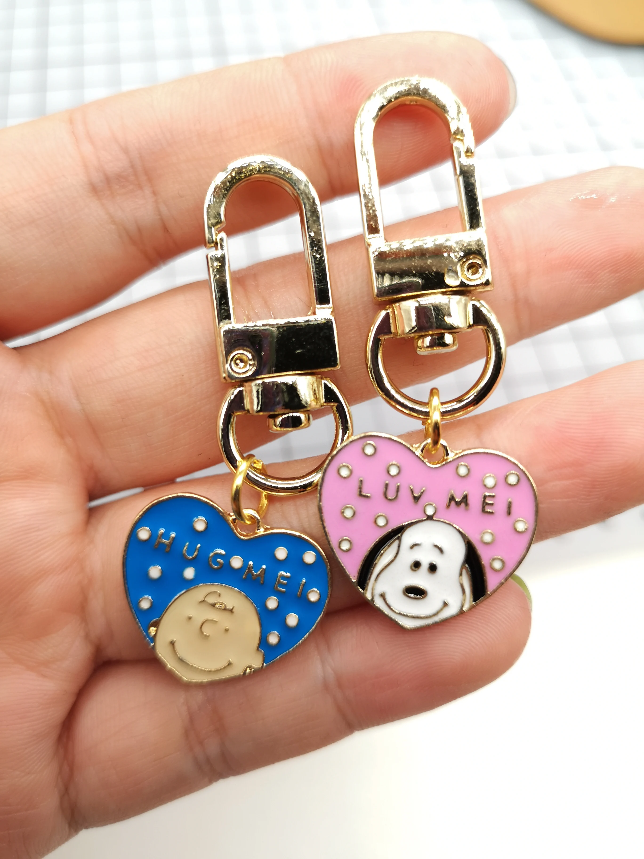 Новый 1 комплект мультфильм арахис собаки Мальчики брелок для ключей ювелирные