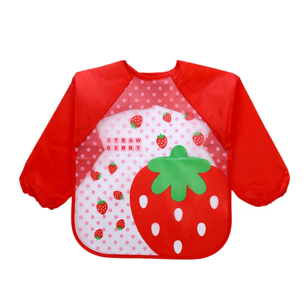 Baby Bibs Waterproof Long Sleeve Apron Children Feeding Smock Bib Burp Clothes | Детская одежда и обувь