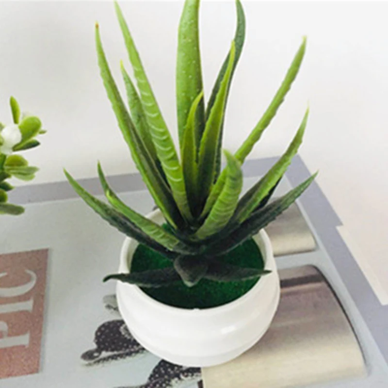 Artificial Plants Small Faux Bonsai Tree Realistic Fake Potted Home Ornaments Office Desk Room Decoration Will Not Fade | Дом и сад