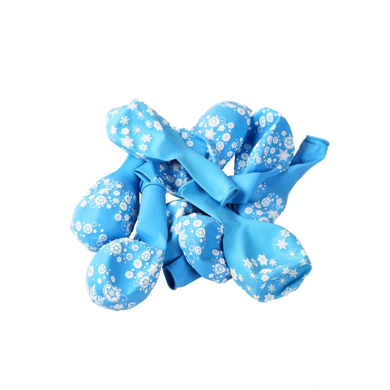 

12 Stuks Blauw Ballonnen Sneeuwvlok Ballonnen Ice Party Verjaardag Decor Meisje Bruiloft Winter Feestartikelen Ballon