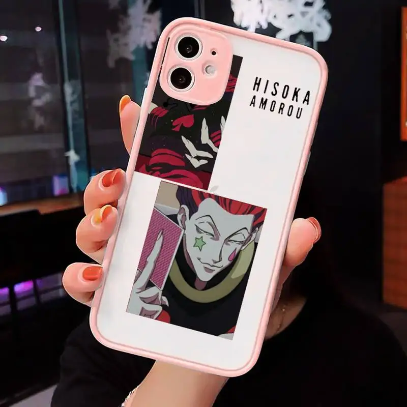 

Hisoka Anime Hunter X hunter Phone Cases Matte For iPhone 12 Mini 11 Pro XR XS Max 7 8 Plus X Hard PC Back Cover