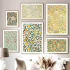 Винтажные настенные постеры с изображением Вильяма Морриса, цветов, фруктов, в стиле ретро, Картина на холсте, скандинавские постеры и принты, настенные картины для декора гостиной