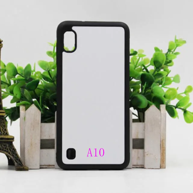2D чистый сублимационный Резиновый ТПУ+ PC чехол для samsung Galaxy A10 A20 30 50 A7 A8 A70 пустой чехол с пластинами 20 шт./лот