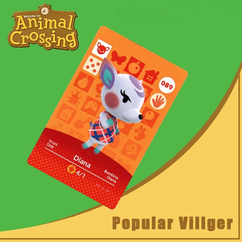 Animal Crossing Amiibo Card 089 Diana New Horizons Series 1 Nfc Work For Ns Switch Game Быстрая доставка|Карты контроля