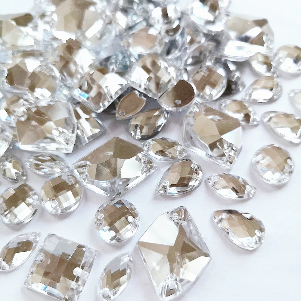Смешанные Серебряные вышивные бусины 370 шт. Кристаллы Стразы камни для шитья