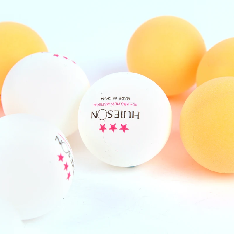 

50 шт Новый материал мячи для настольного тенниса 3 звезды 40 + ABS Пластиковые Мячи для пинг понга тренировочные мячи для настольного тенниса