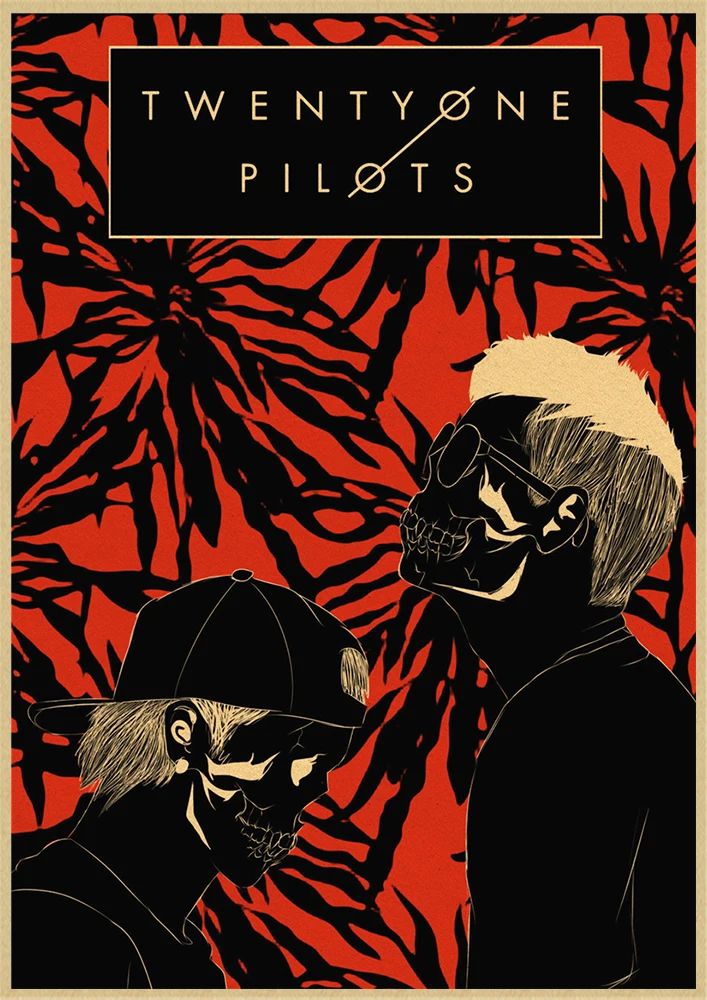 Twenty One Pilots винтажная Ретро рок группа музыкальная гитара крафт бумага постер