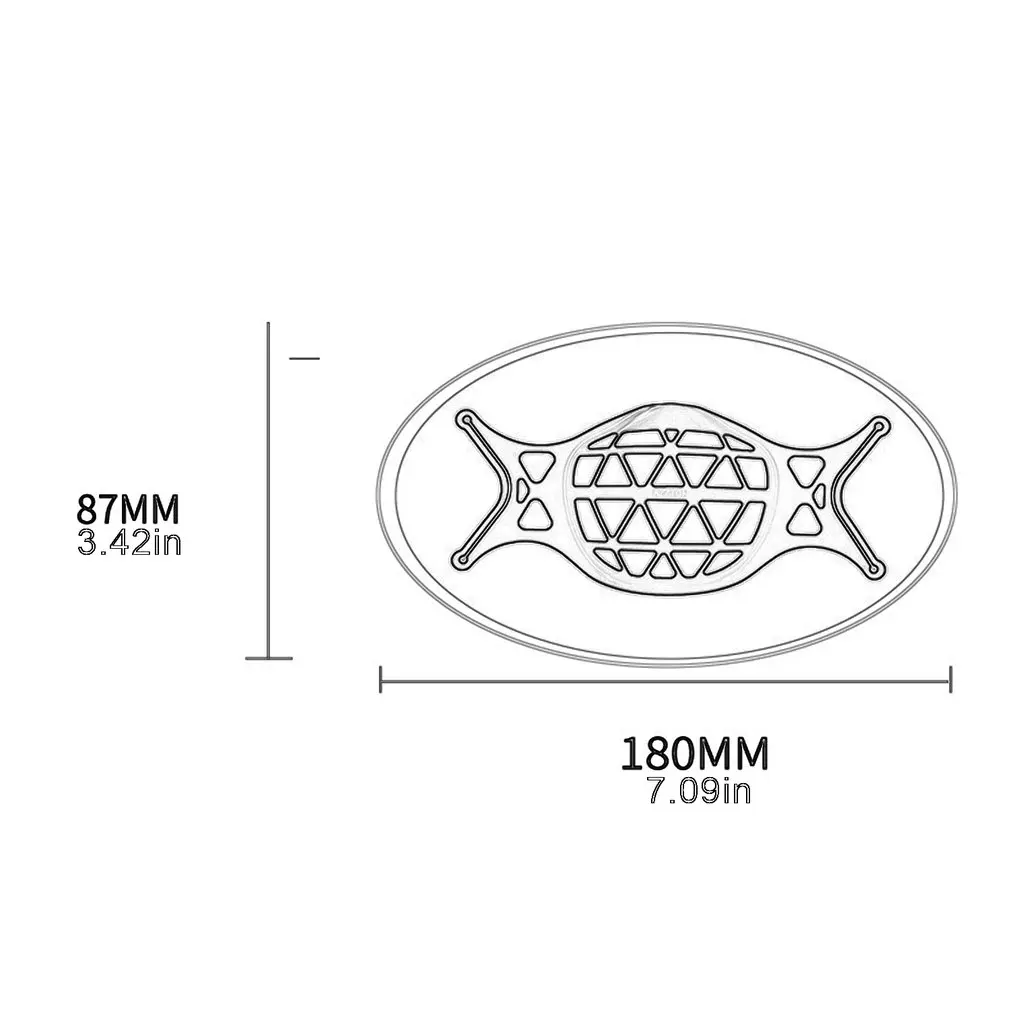 

Stereo Mask Holder Anti-puncture Daily Mask Holder Food Grade Silicone Mask Inner Cushion Replaceable Mask Holder