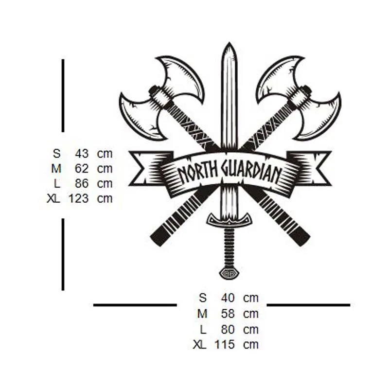 Северная Guardian море воин Северной гвардии варварский топор меч Наклейка на стену