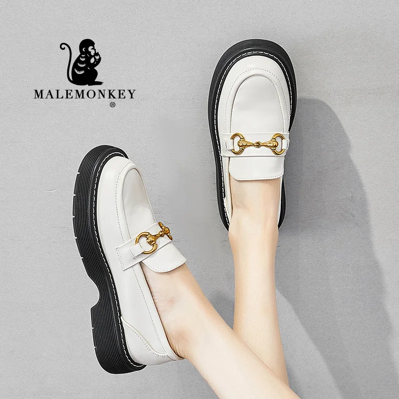 

Модные женские лоферы; Обувь на платформе; Коллекция 2021 года; Сезон осень; Фирменный офисный дизайн; Удобная женская обувь без шнуровки с мет...