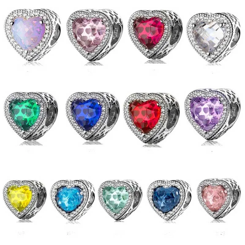 

Очаровательные Подвески в форме сердца, 100% реальные искусственные серебряные подвески в форме сердца, подходят для оригинального браслета,...