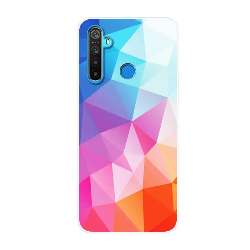 Мягкий чехол для Realme 5 мультяшный Силиконовый ТПУ телефона Oppo Realme5 RMX1911 задняя