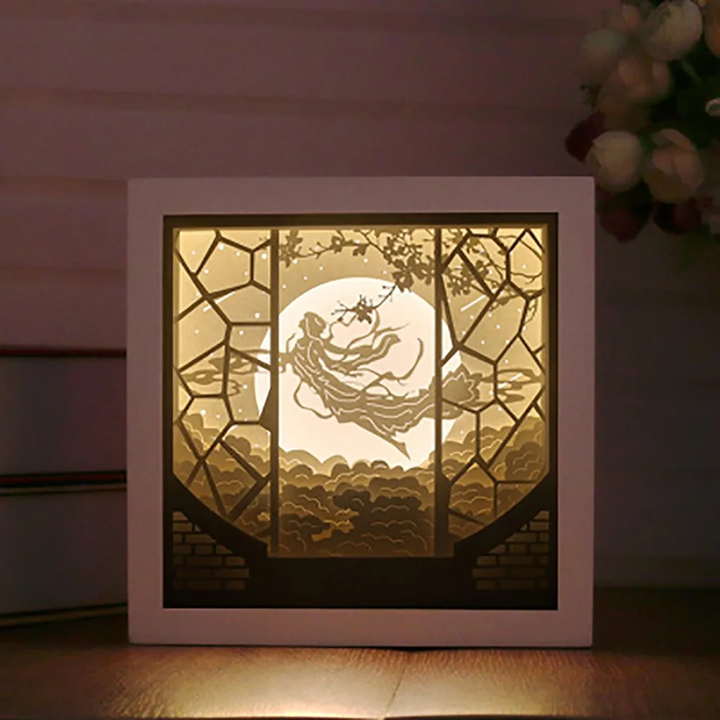 Лампа для скульптур из фотобумаги пар креативный ночник сделай сам с питанием от