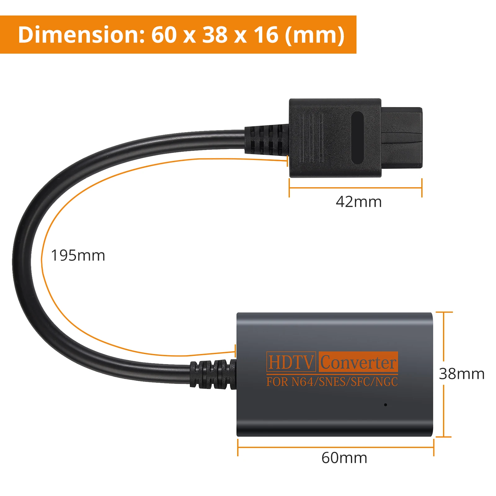 Конвертер Neoteck 720P NGC N64 SNES в HDMI Plug and Play / GameCube Адаптер конвертера | Электроника
