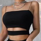 Женский сексуальный жилет, модный однотонный короткий пляжный корсет, летний сексуальный клубный жилет, Майки