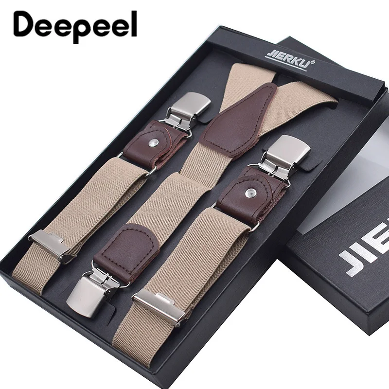 

Deepeel 1 шт. 3,5*120 см Для Мужчин's эластичный Подвеска для взрослых лямками Y Форма эластичные мужские 3 клип-на Ракушки регулируемые брюки на подт...
