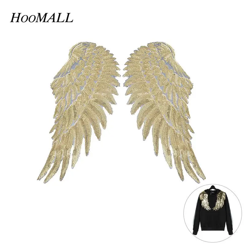 Блестки Патчи DIY Ангел нашивки крылья для детской одежды Пришивные вышитые