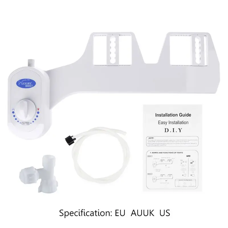 

Биде Y1UU, приспособление для сиденья унитаза, двойные сопла, распылитель пресной воды, неэлектрический инструмент для уборки дома, белый цве...