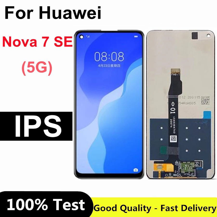 

6.5" For Huawei Nova 7SE LCD Display with Touch Screen Digitizer for Huawei Nova 7SE Pantalla Screen Nova 7 SE 5G Display