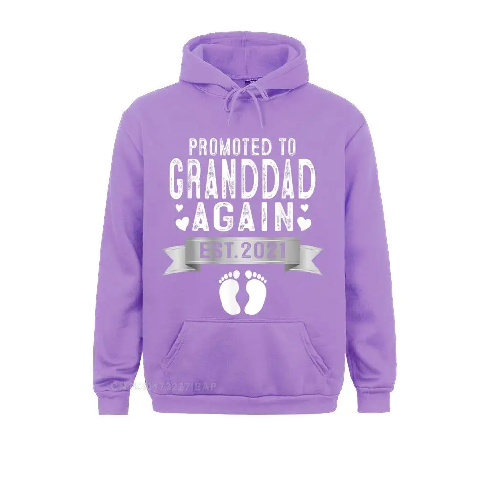 Promoted To Granddad Again Est 2022 Gift Printed On Summer Women Hoodies Printing Sportswears Prevalent Long Sleeve Sweatshirts | Мужская