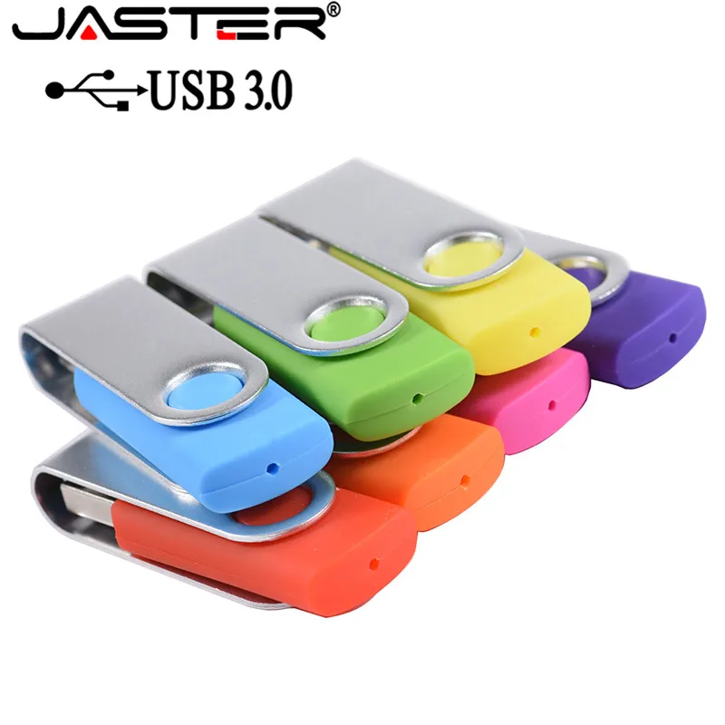 Оригинальный поворотный USB накопитель JASTER USB3.0 256 ГБ 128 64 32 16 8 4 Гб флешка высокого