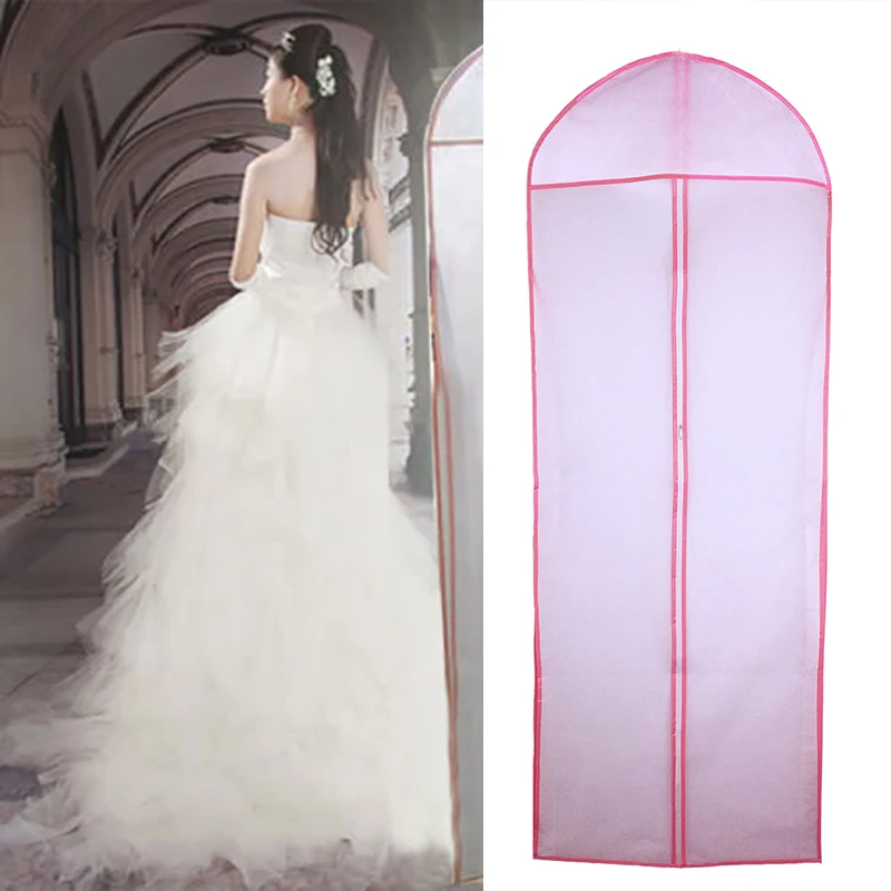 Практичный женский чехол из нетканого материала пылезащитный для свадебного