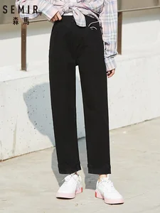 Весна 2020, Новые повседневные брюки SEMIR, женские студенческие модные трендовые хлопковые брюки