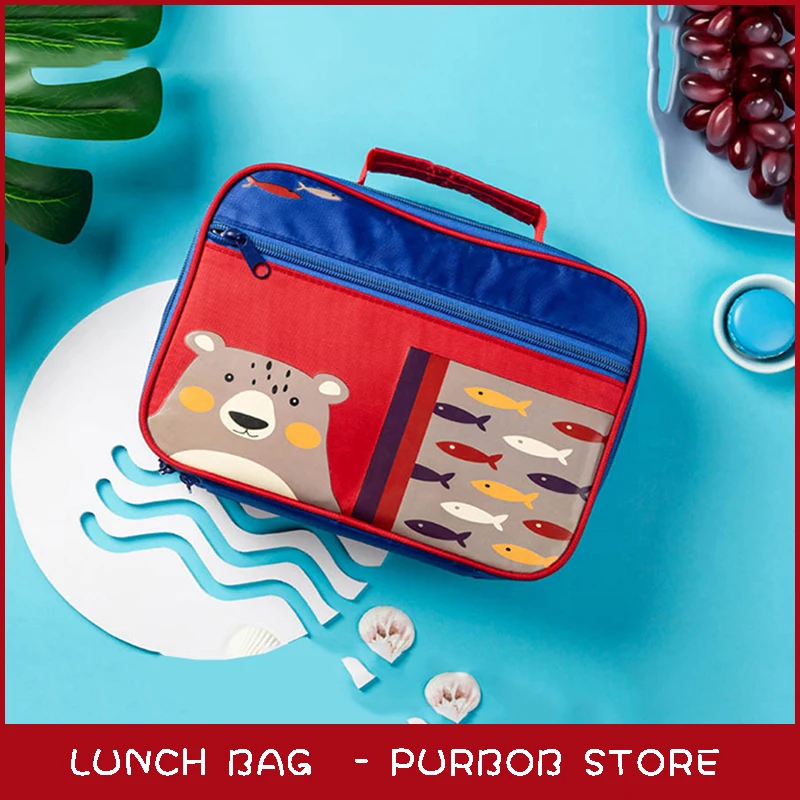 Сумка для обеда изолированная сумка бенто сумки детей | Мать и ребенок