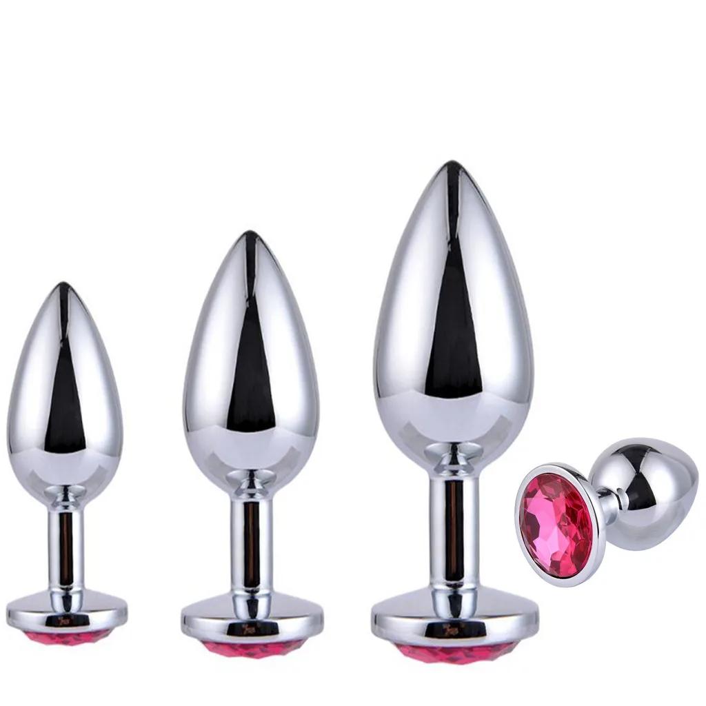 3 Круглый базы с украшениями камень по дню рождения Анальная пробка Анус играть