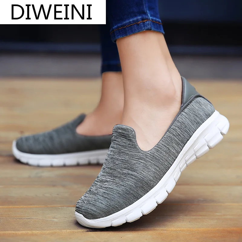 

2021 Fashion Women's Shoes Comfortable Breathable Mesh Casual Shoes Autumn Women's Solid Color Non-slip Lightweight Sneakers