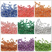 50 pcs 6810mm oblate shap beads evil eye resin spacer beads for jewelry making bracelet diy