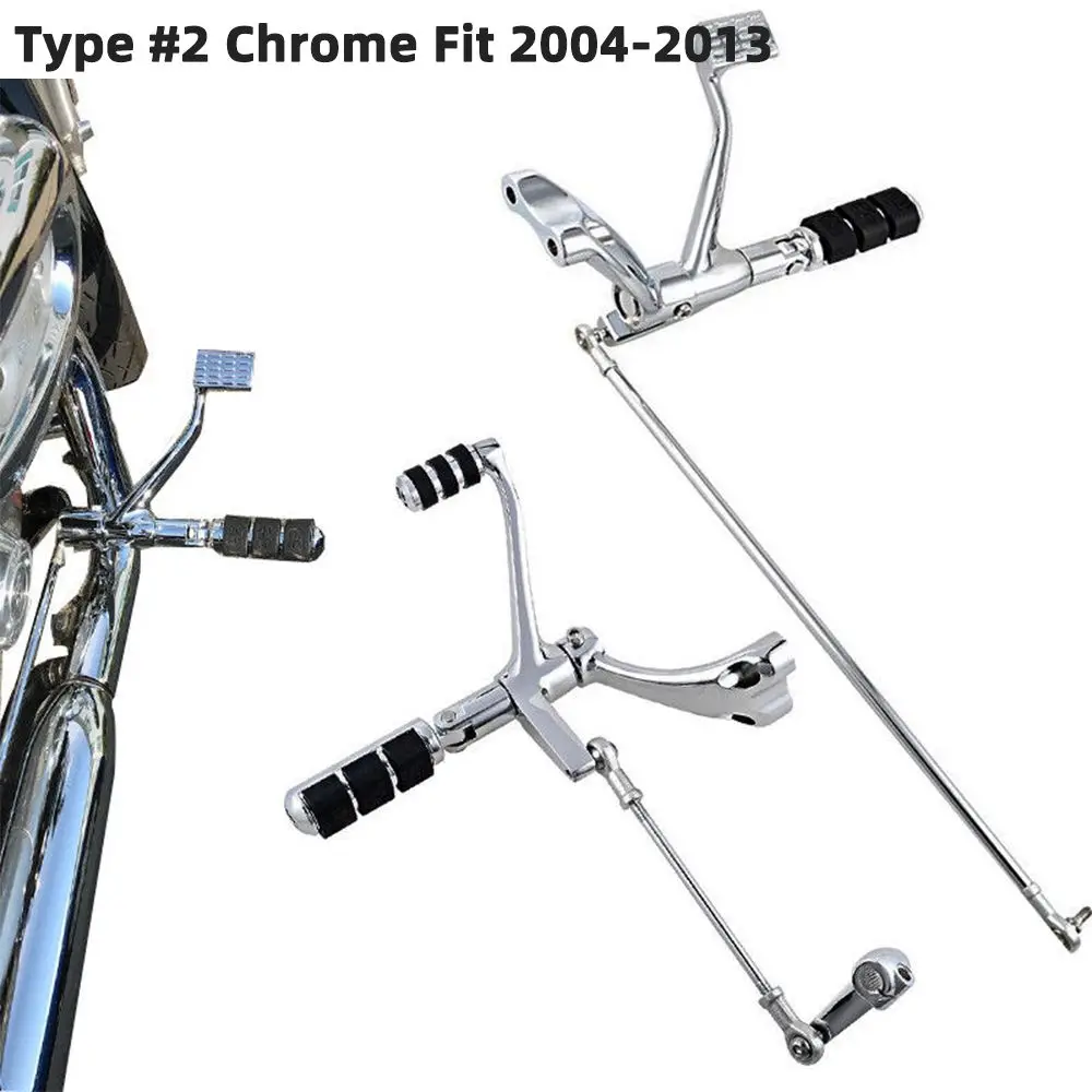 Type2 Fit 2004-2013 Подножки рычаги сцепления для Sportster XL883 XL883C XL1200L XL1200R сорок восемь подножка подставки для ног управление вперед 1991 - Цвет: Type2 Fit 2004-2013