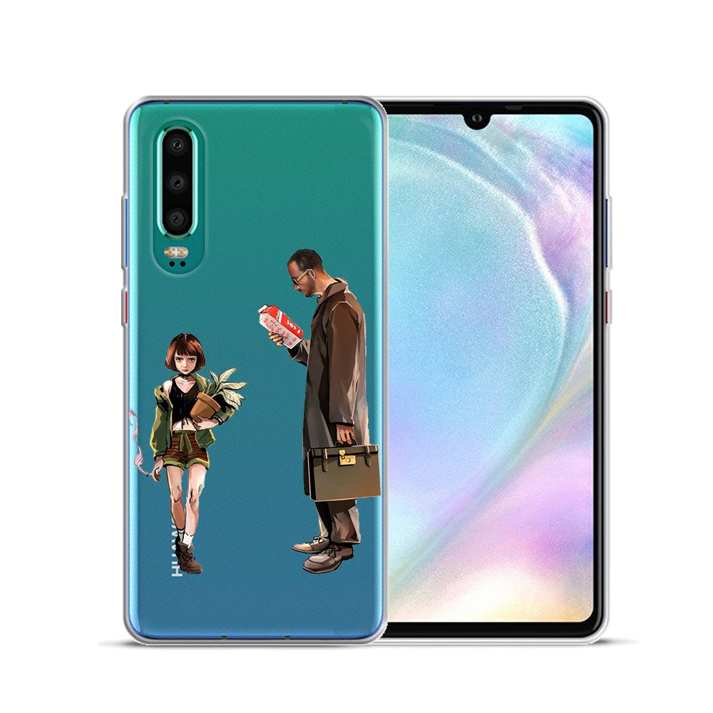 Movie Leon And Mathilda Silicone Phone Case For Huawei P30 Lite Pro P10 P20 2019 P8 2017 Nova 3i 3 Y9 2018 | Мобильные телефоны и