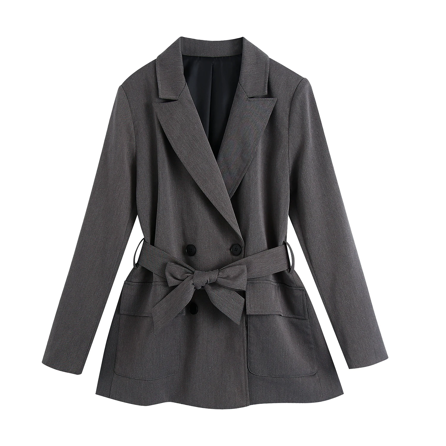 

JC·KILIG 2022 New Double Breasted Suit Coat With Belt B4132