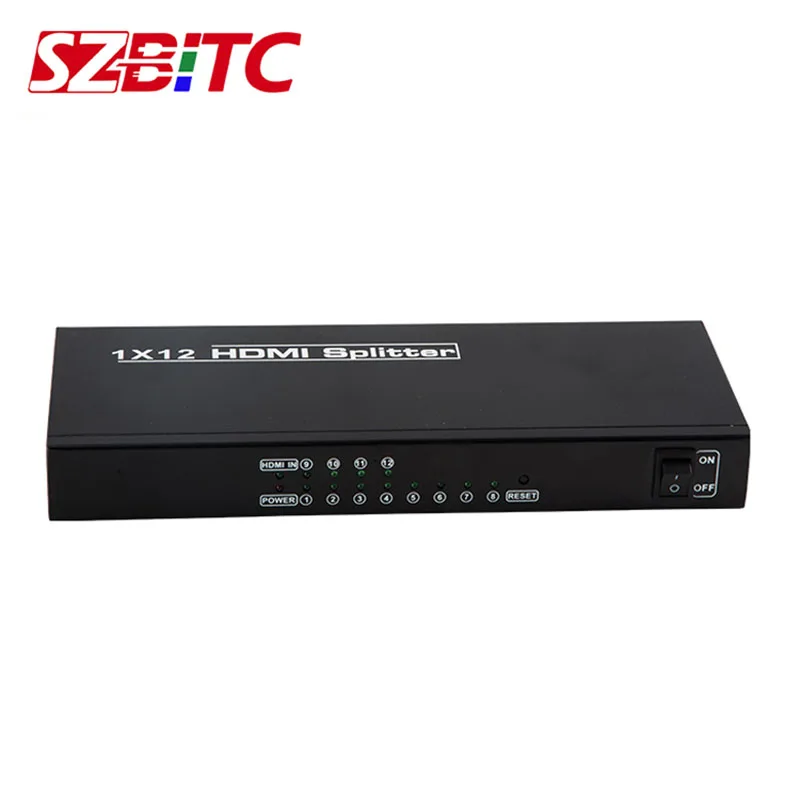 Разветвитель SZBITC HDMI 1x4 1x8 1x9 1X12 1x16 4K @ 30 Гц Переключатель 1 в 12 выходов